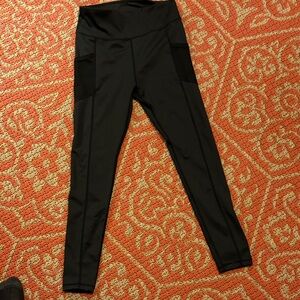 lululemon athletica Black High-Rise Performance Leggings with Side Panels
